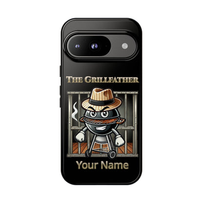 Grillfather Personalized Phone Case — Funny BBQ Smoker Design