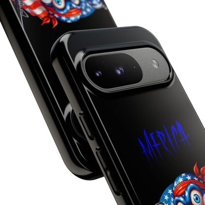 Phone Case — Patriotic 'Merica Clown with Flag, Beer & Rifle