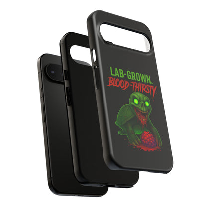 Phone Case — “Lab-Grown. Blood-Thirsty!” Green Monster Horror Design
