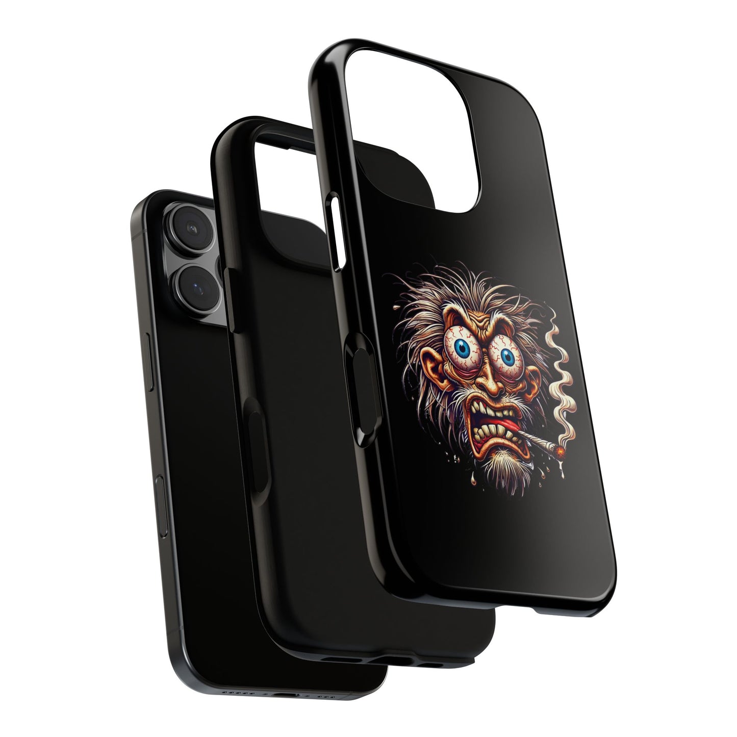 Phone Case — Wild Cartoon Monster Smoking Design