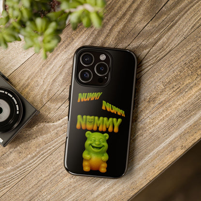 Nummy Gummy Phone Case — Cute Retro Green Gummy Bear Protective Case