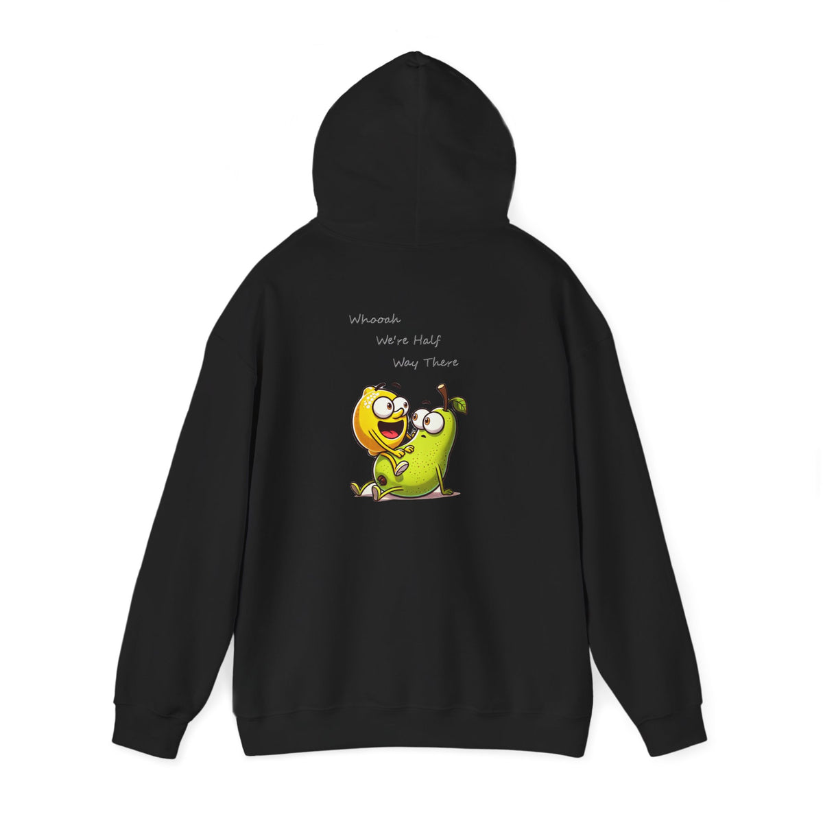 Hoodie - "When We’re Half, We’re There" Cute Mango & Pear Friendship Hoodie