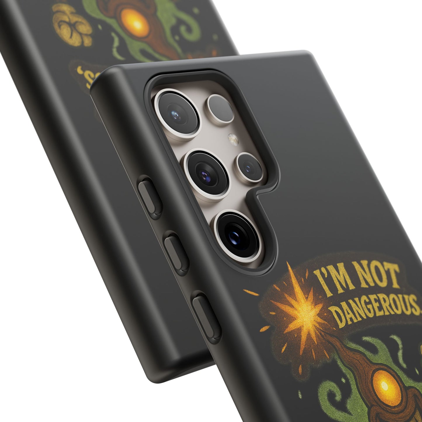Phone Case — “I’m Not Dangerous, I’m Expressive” Monster Protective Case