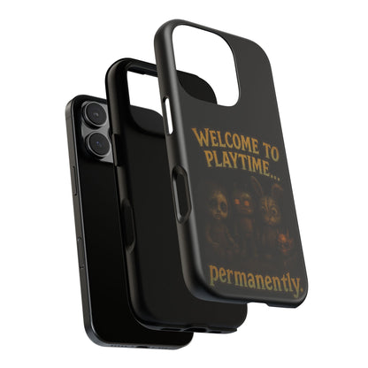 Phone Case — "Welcome to Playtime... Permanently." Horror Game Character Protective Case