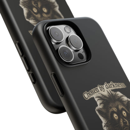 Phone Case - "Chosen by Darkness (Or Maybe Just Rabies)" Cute Creepy Retro Creature Protective Case