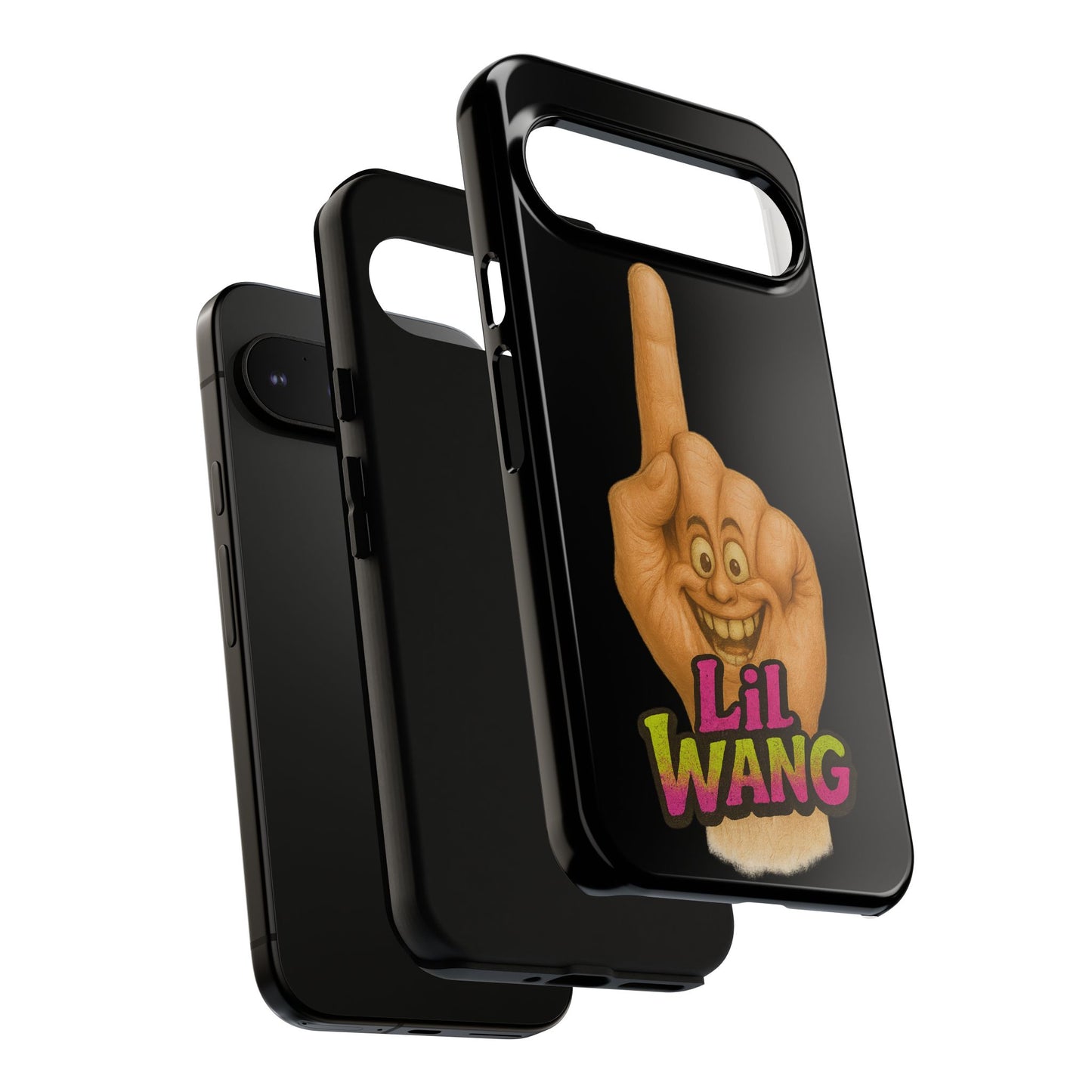 Phone Case — 'Lil Wang' Humorous Middle Finger Character Protective Cover