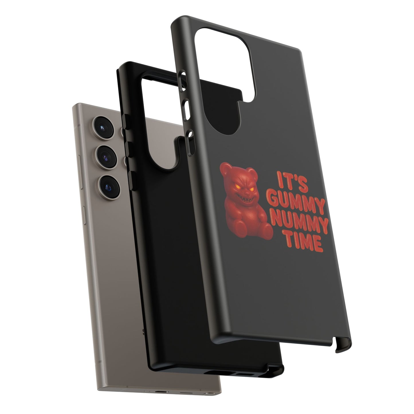 Phone Case — "It's Gummy Nummy Time" Red Gummy Bear Protective Case