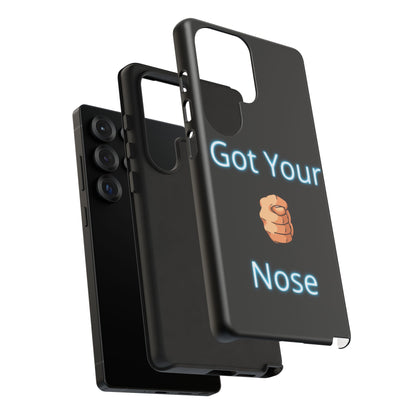 Got Your Nose Phone Case — Funny Neon Fist Design