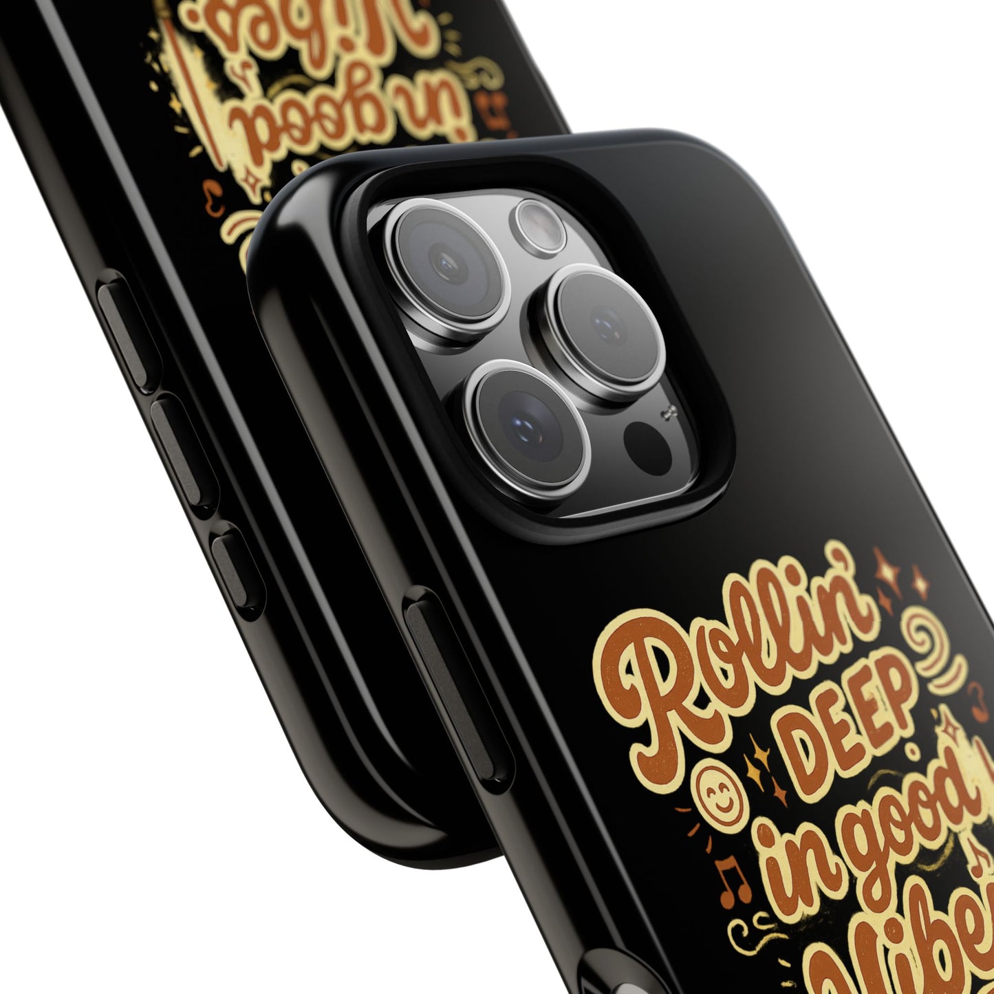 Phone Case — "Rollin' Deep in Good Vibes" Cartoon Retro Design
