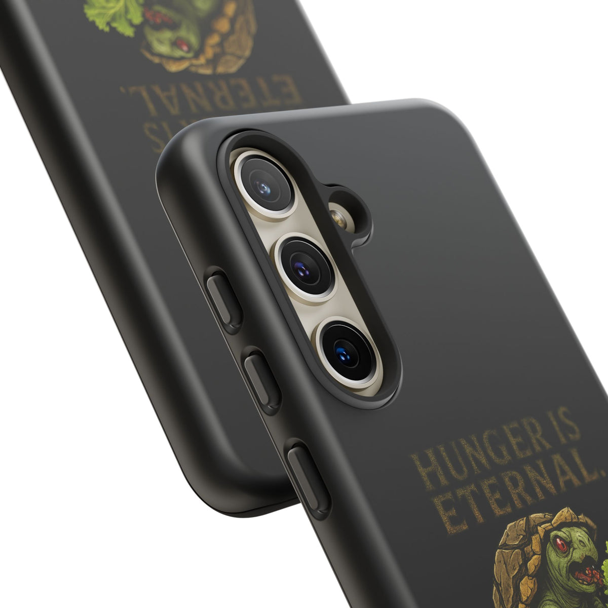 Phone Case — "Hunger Is Eternal, Your Fingers Are Optional" Turtle Monster Design