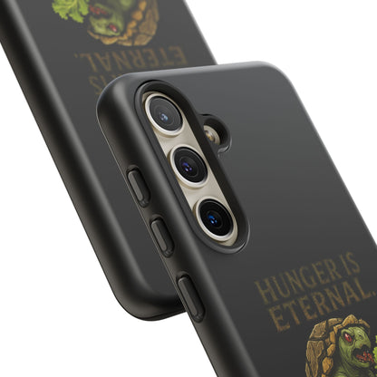 Phone Case — "Hunger Is Eternal, Your Fingers Are Optional" Turtle Monster Design