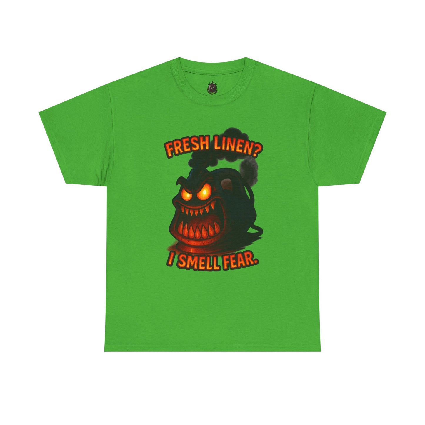 Fresh Linen? I Smell Fear Tee | Scary Laundry Monster Halloween Shirt