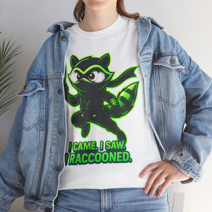 I Came. I Saw. I Raccooned. – Ninja Raccoon T-Shirt