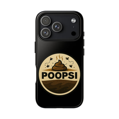 Phone Case — 'POOPSI' Funny Poop Logo Protective Cover