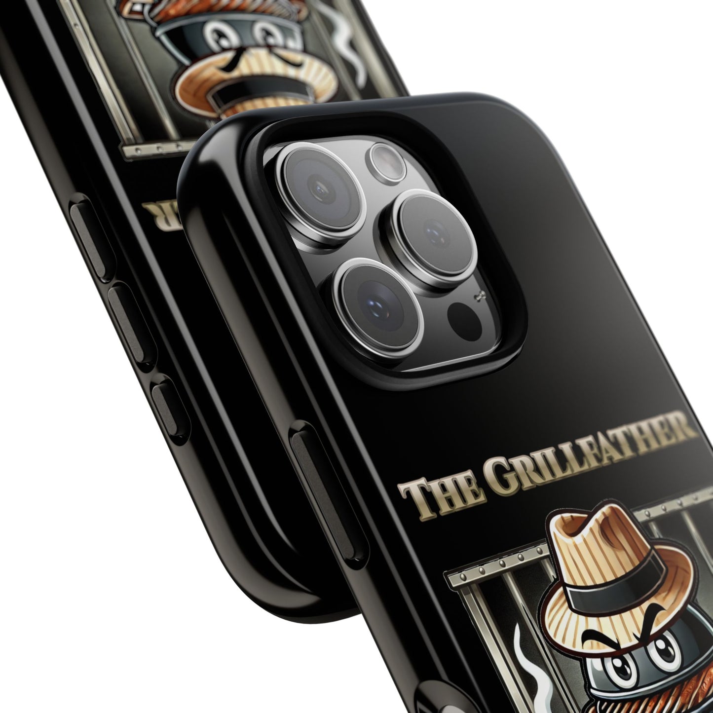 Grillfather Personalized Phone Case — Funny BBQ Smoker Design
