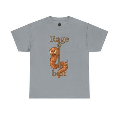 Rage Bait Worm T-Shirt | Angry Worm Fishing Hook Design