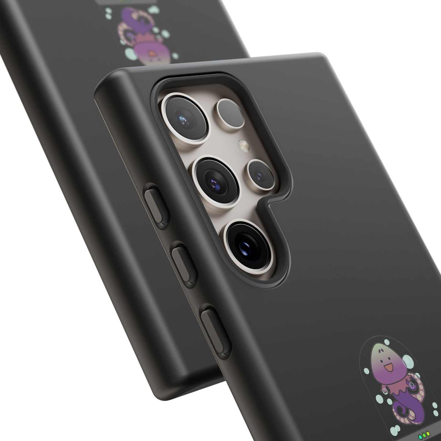 Phone Case — 'Got Protection?' Cute Purple Alien Anti-Shock Protective Cover