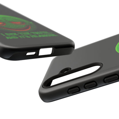 Phone Case — Green Smiley 'I See The Truth... And It's Hilarious' Protective Cover