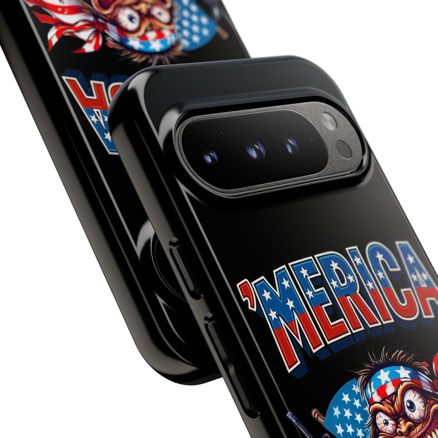 'MERICA Patriotic Phone Case — American Flag Madman Design