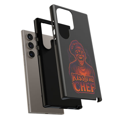 Phone Case — "Kiss the Chef" Neon Horror Chef Design