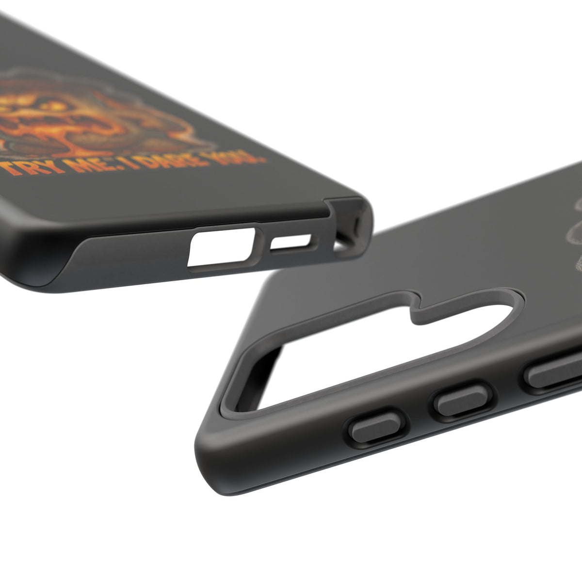 Phone Case — 'Try Me, I Dare You' Angry Lava Monster Graphic