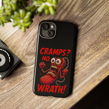 Phone Case — "Cramps? No, Wrath!" Retro Hot-Pepper Graphic