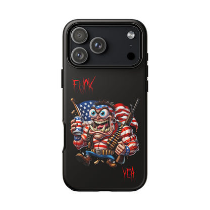Patriotic Madman Phone Case — 'Funk Yea' USA Flag Tough Case