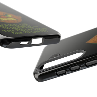 Angry Pistachio Phone Case — "Wake Up, Sheeple — The Pistachios Are In On It!"