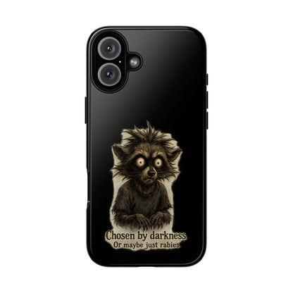 Phone Case — "Chosen by Darkness (Or Maybe Just Rabies)" Cute Creepy Lemur Design
