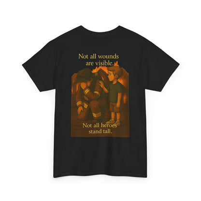 Not All Heroes Stand Tall – Firefighter Tribute Tee