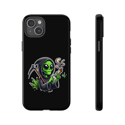 Reaper Alien Phone Case – Cute Grim Reaper Smoking Weed iPhone Case