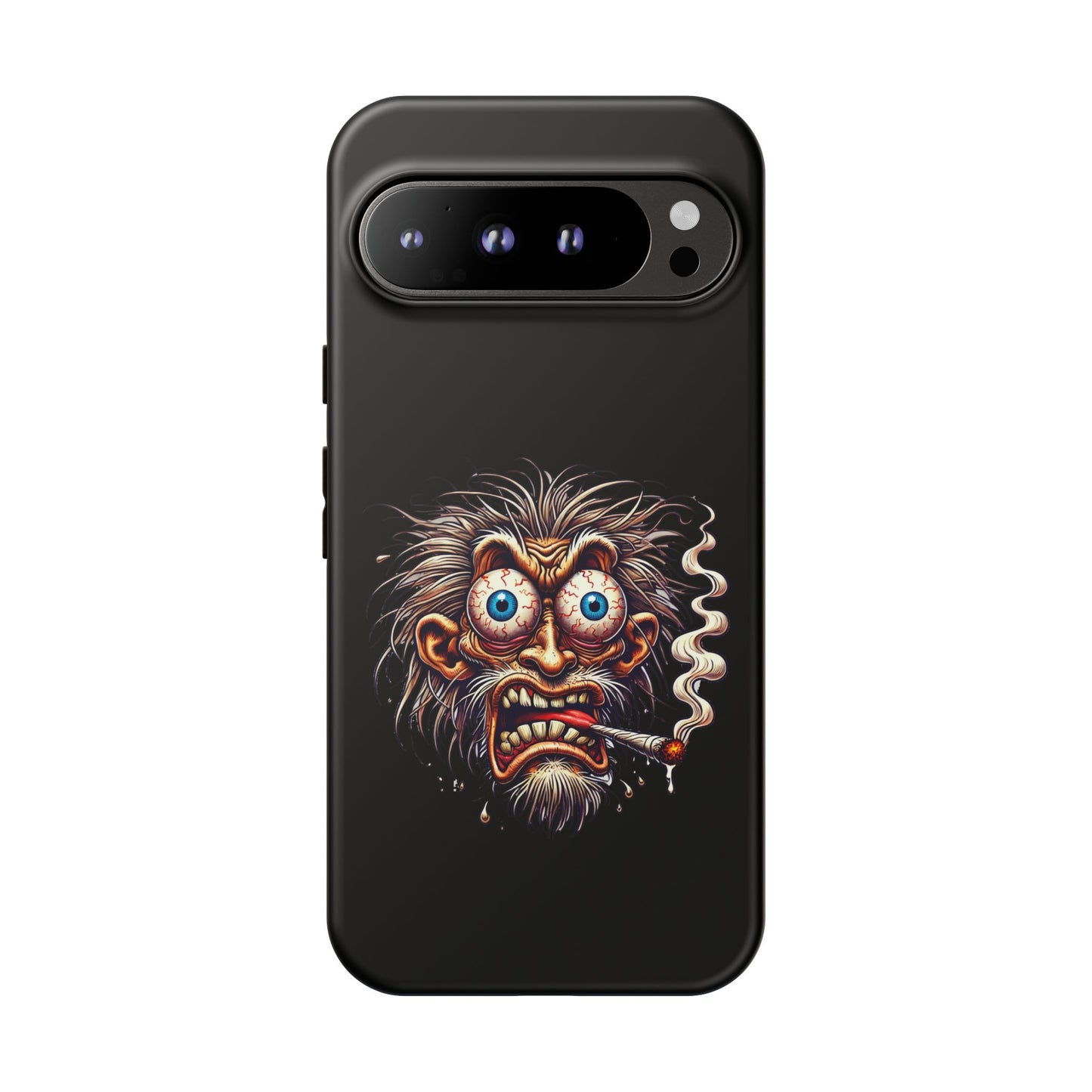 Phone Case — Wild Cartoon Monster Smoking Design