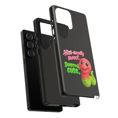 Phone Case — "Hiss-tically Sweet, Dangerously Cute" Worm Design