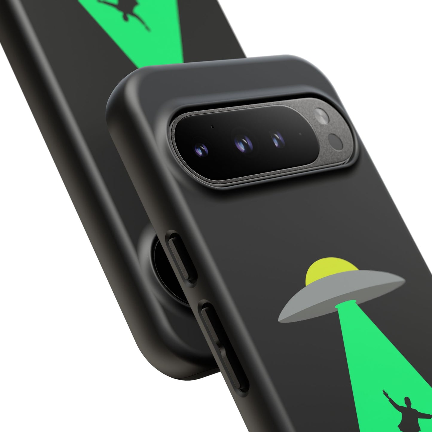 Phone Case — 'Beamed Up Before Rent Was Due' Alien Abduction Design