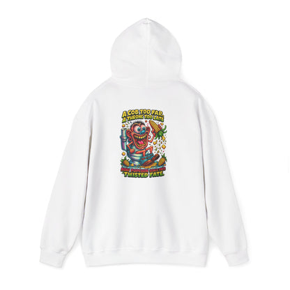 Twisted Fate Clown Hoodie – Retro Horror Skate Graphic Sweatshirt