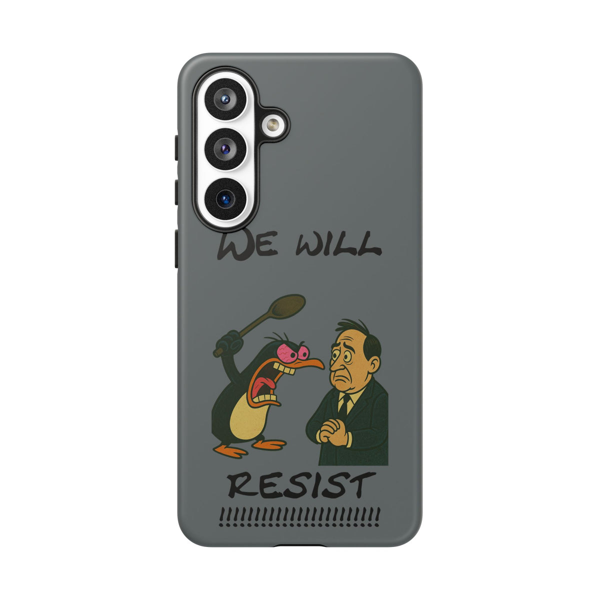 Phone Case - "We Will Resist" Cartoon Protest Design