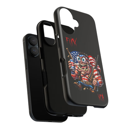 Patriotic Madman Phone Case — 'Funk Yea' USA Flag Tough Case