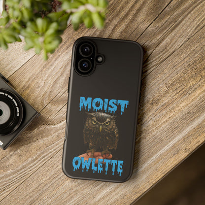 Moist Owlette Phone Case — Funny Owl Graphic Protective Case