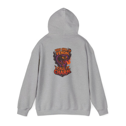 Venom I Call It Charm Hoodie — Spooky Snake Graphic Pullover