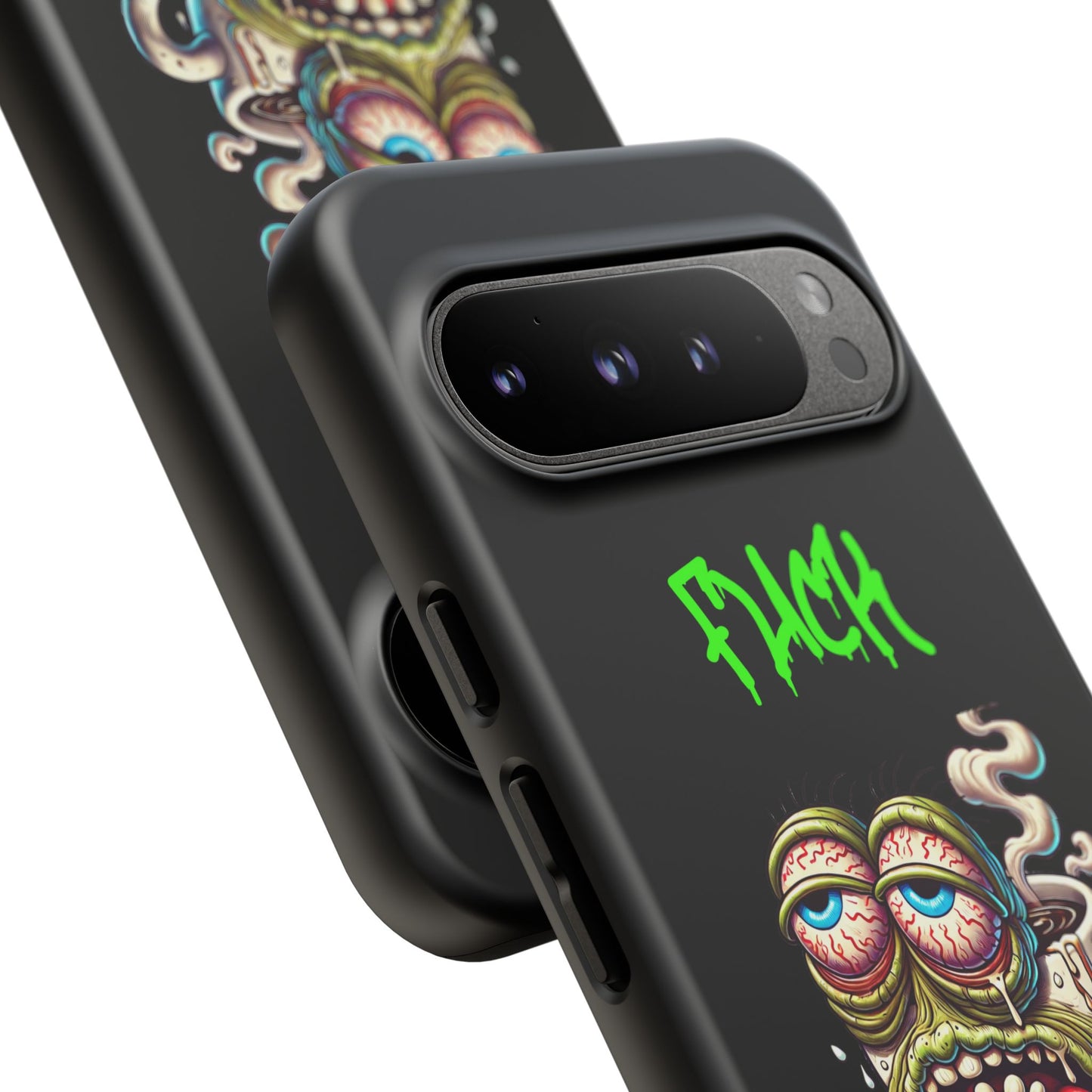 Phone Case — "F*** Monday" Grotesque Coffee Monster Shock Art