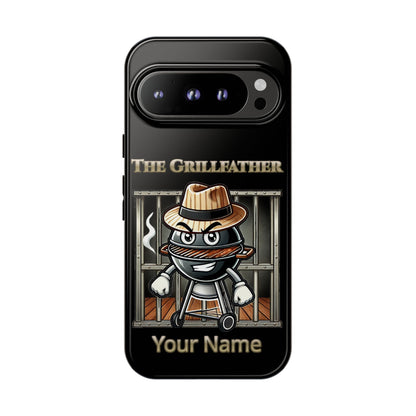 Grillfather Personalized Phone Case — Funny BBQ Smoker Design