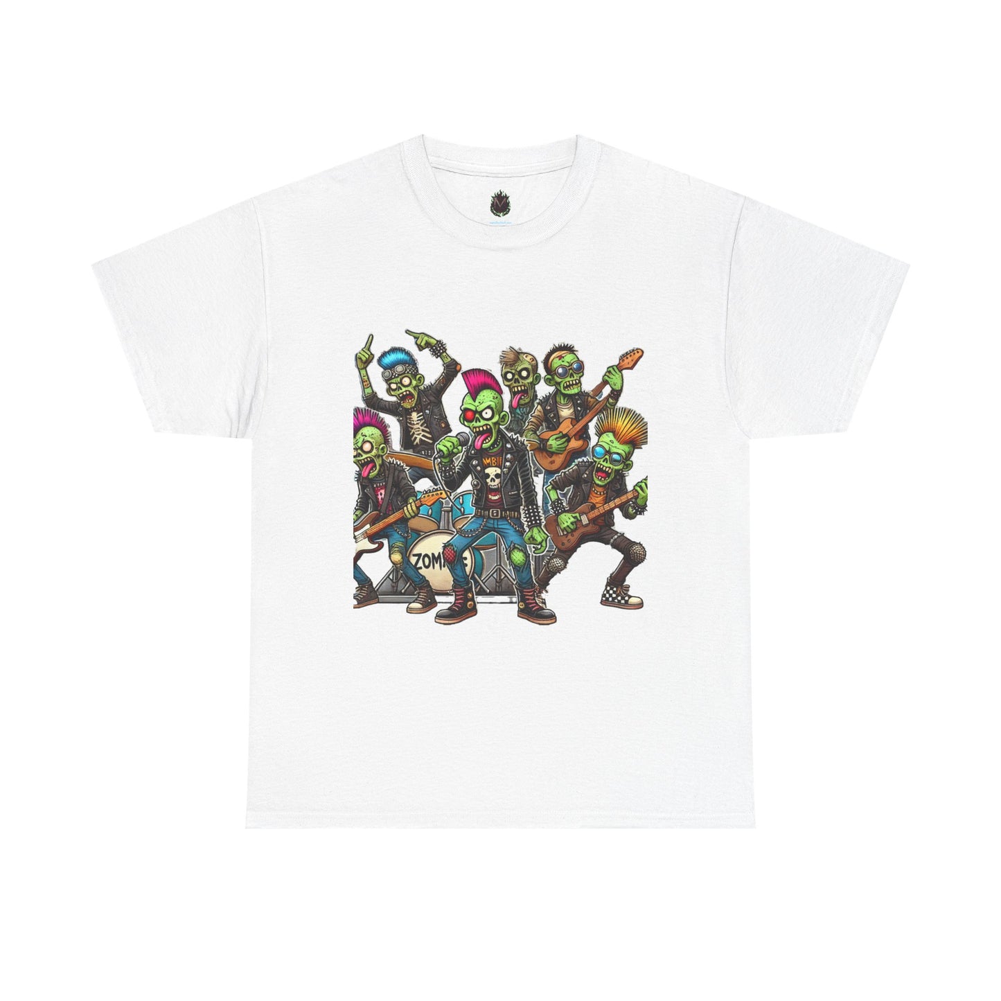 Zombie Rock Band T-Shirt — Funny Halloween Concert Tee