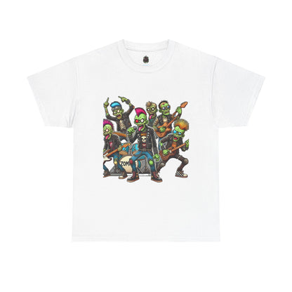 Zombie Rock Band T-Shirt — Funny Halloween Concert Tee