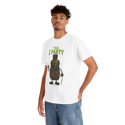 Yea I Party – Deranged Baby Oil Horror Cartoon T-Shirt