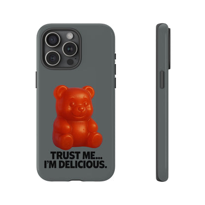 Phone Case — Red Gummy Bear 'Trust Me... I'm Delicious' Protective Case