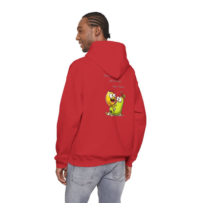 Hoodie - "When We’re Half, We’re There" Cute Mango & Pear Friendship Hoodie