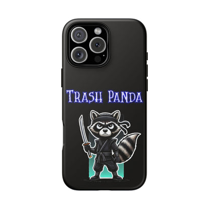 Trash Panda Ninja Phone Case — Cute Raccoon Warrior Protective Case