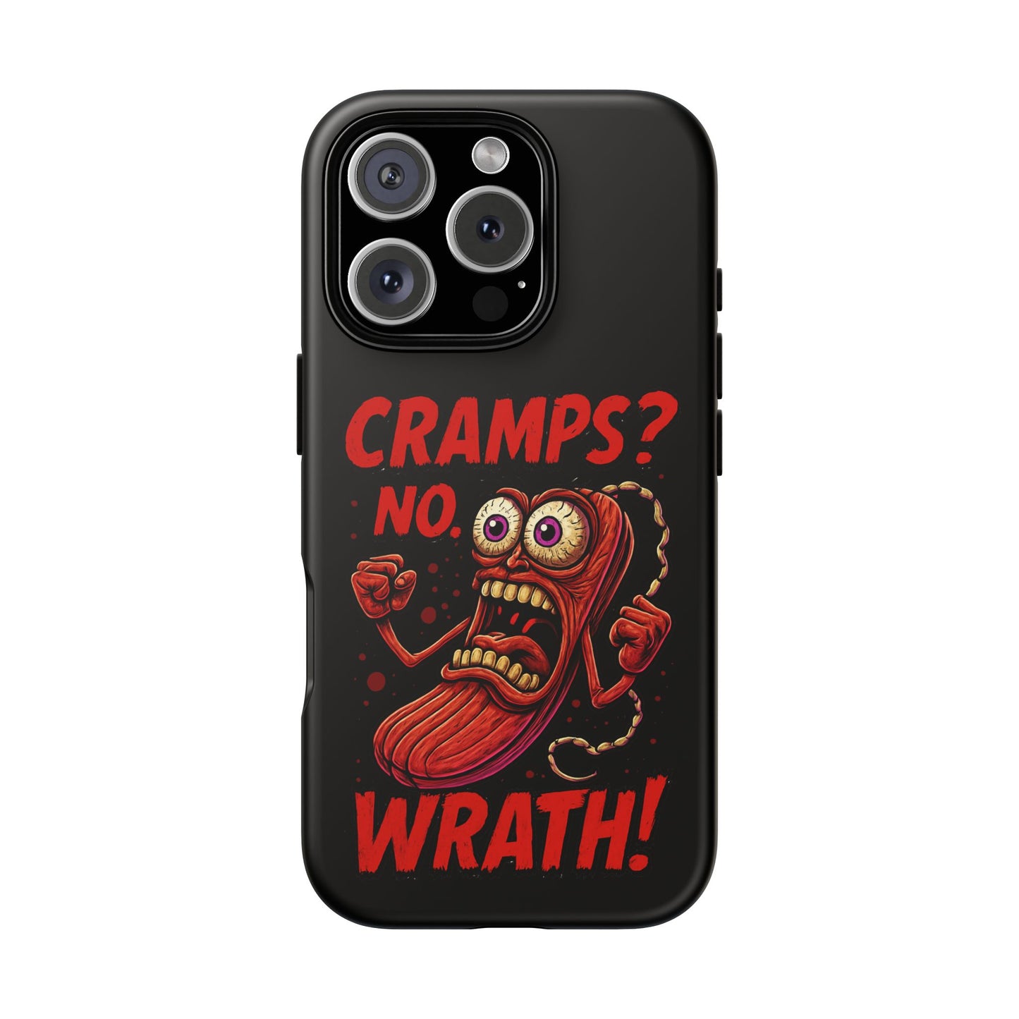 Phone Case — "Cramps? No, Wrath!" Retro Hot-Pepper Graphic