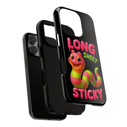 Phone Case — "Long Sweet Sticky" Cute Candy Snake Protective Case