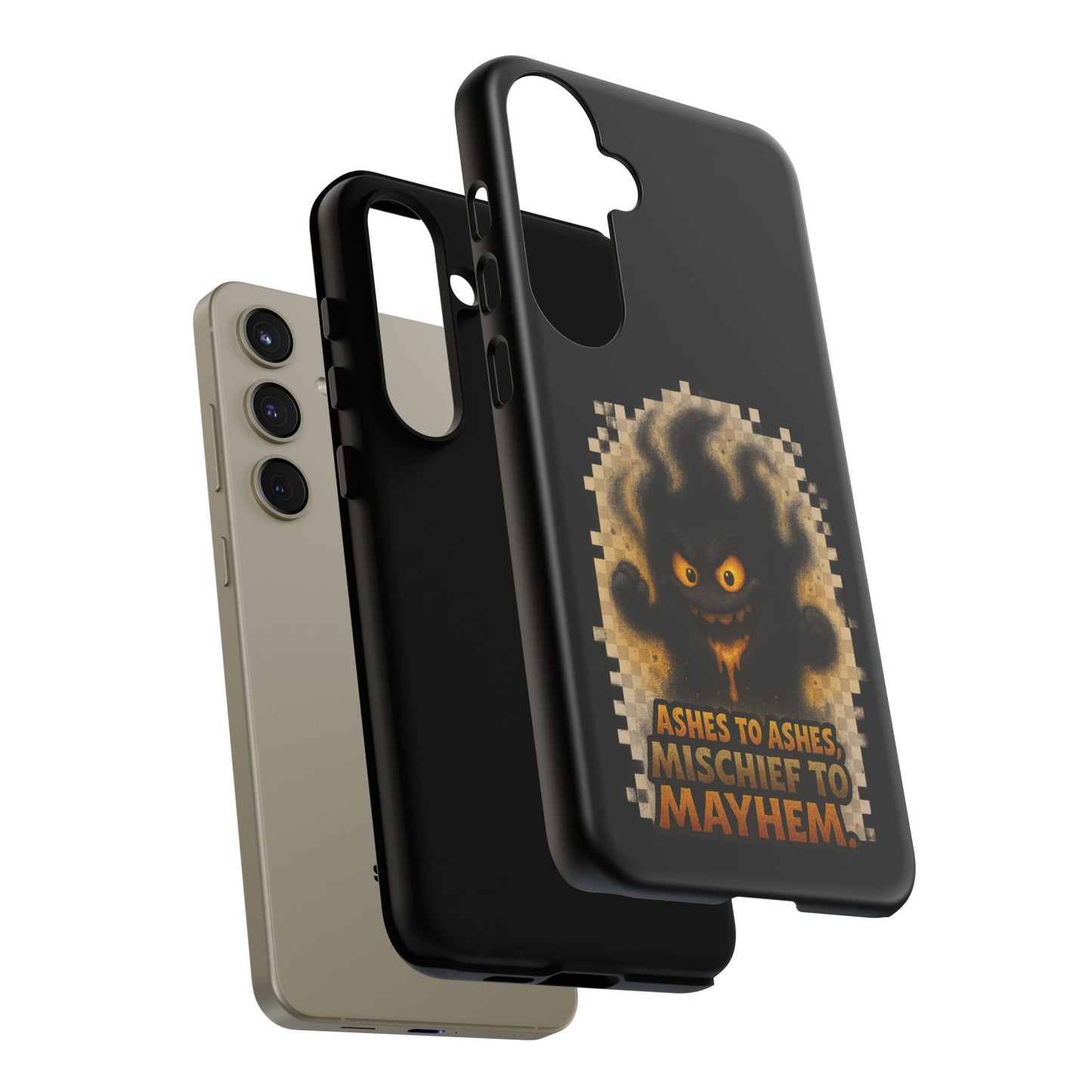 Phone Case — 'Ashes to Ashes, Mischief to Mayhem' Spooky Ghost Protective Case